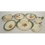 A Wedgwood Barlaston 'Covent Garden' pattern part tea/dinner service,