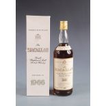 A bottle of Macallan 18 year old 1966 whisky, bottled in Scotland 1985, 75cl, single malt,