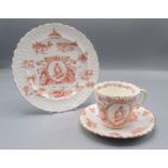 A Queen Victoria 1837-1897 commemorative cup, saucer and plate,