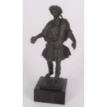 A Louvre reproduction of a Roman man, height 19cm.
