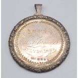 An engraved and chased silver medal for the Royal South London Horticultural Society awarded to Mr