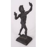 A bronze figure of Pan, height 15.5cm.