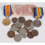 WWI medals to a Royal Navy able bodied seaman, comprising British War Medal and Victory Medal,
