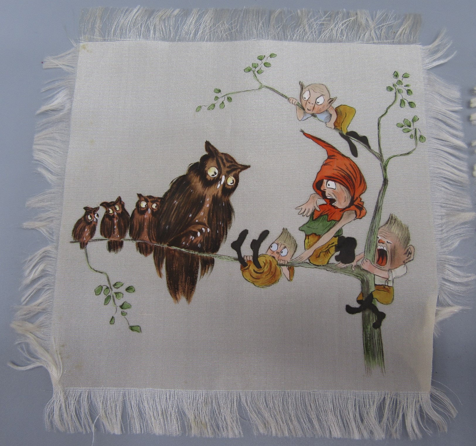 A selection of square hand painted silks, - Image 4 of 9