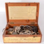 A Walker's Excelsior IV Electric Log, (Sling Pattern for High Speed Craft) in a fitted pine case,