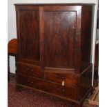 A mahogany plans chest, early 19th century,