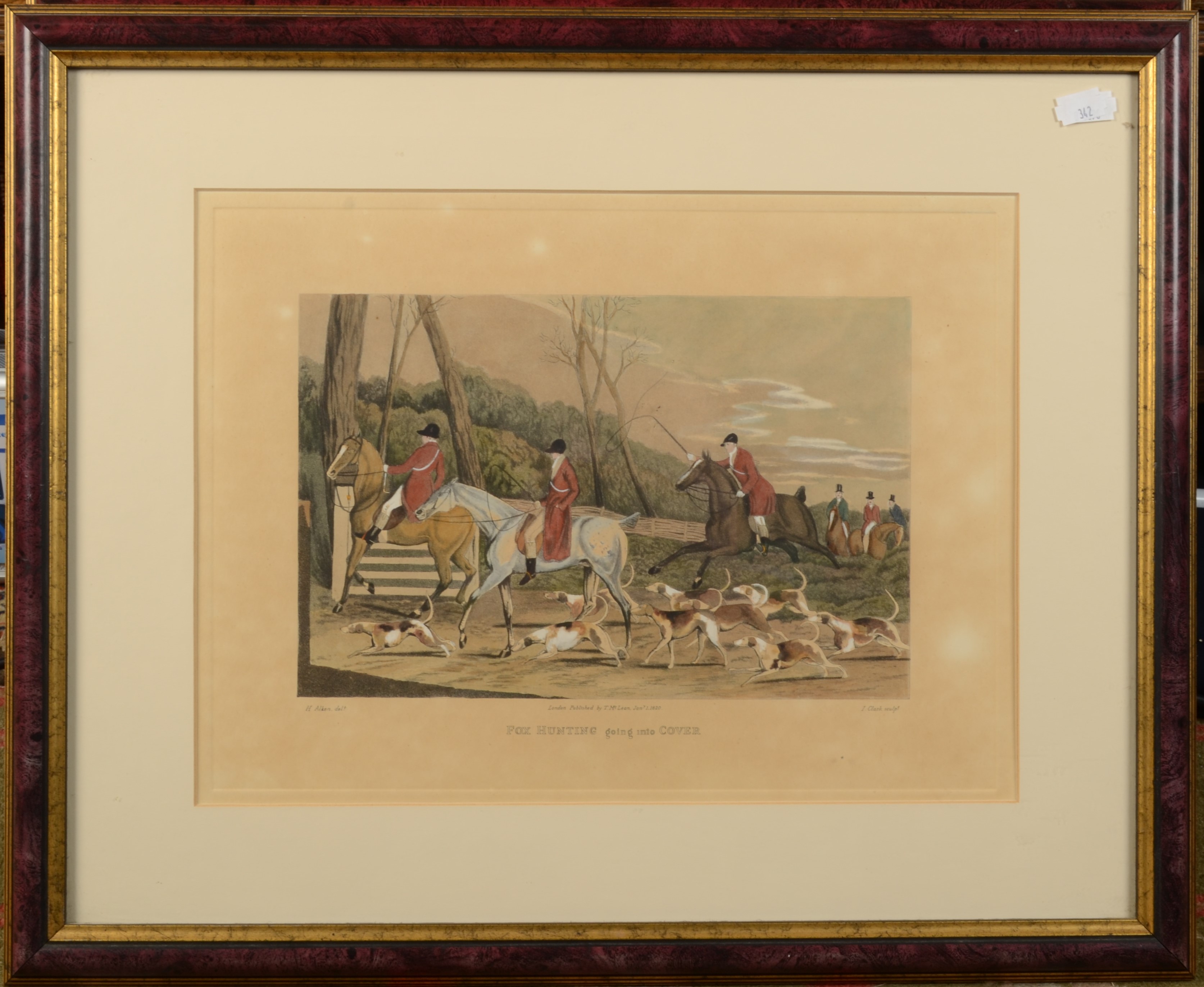 A set of four hunting coloured engravings by Henry Thomas Alken, - Image 3 of 5