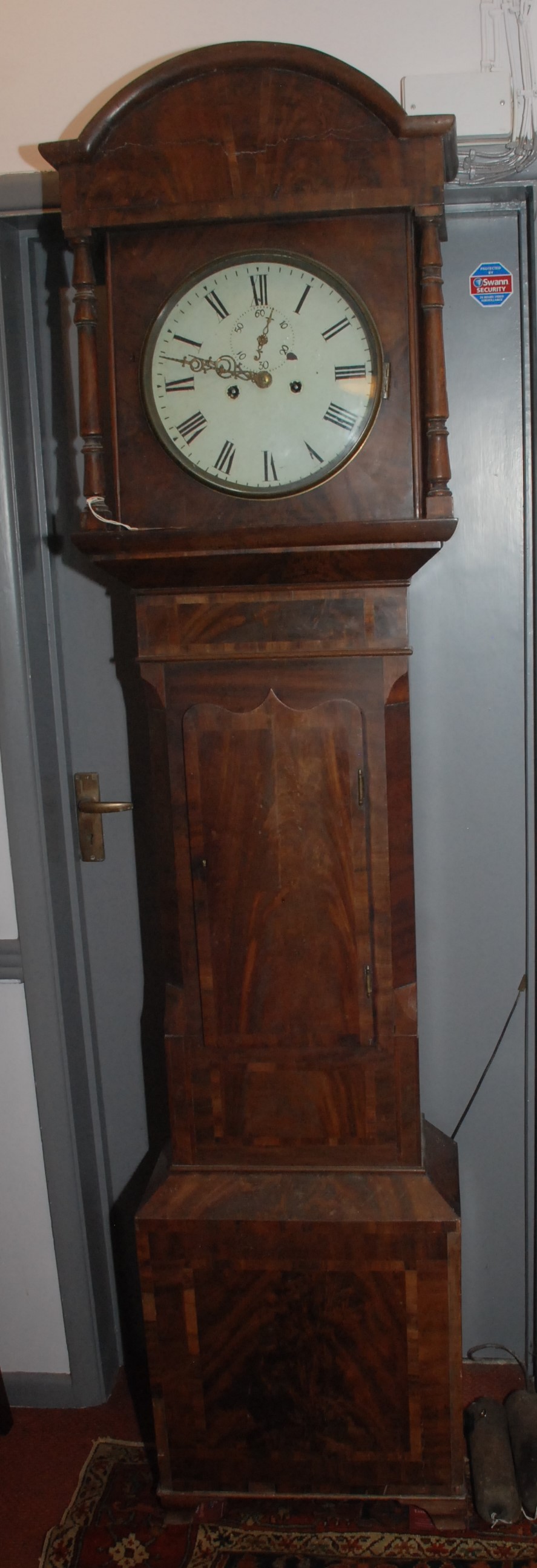 A George III mahogany eight day longcase clock, the 30.