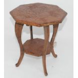 A Japanese carved wood occasional table, early 20th century,