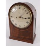 A mahogany double fusee bracket clock, 19th century, the 20cm painted dial signed Allport,