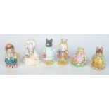 Six Beswick Beatrix Potter figures, including Mr Jeremy Fisher, Pig-Wig, Samuel Whiskers,