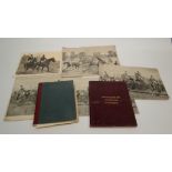 A Victorian red leather bound book, 'North Staffordshire Hunt, Adderley Covers, Correspondence',