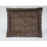 An Arts and Crafts copper tray, possibly Scottish,