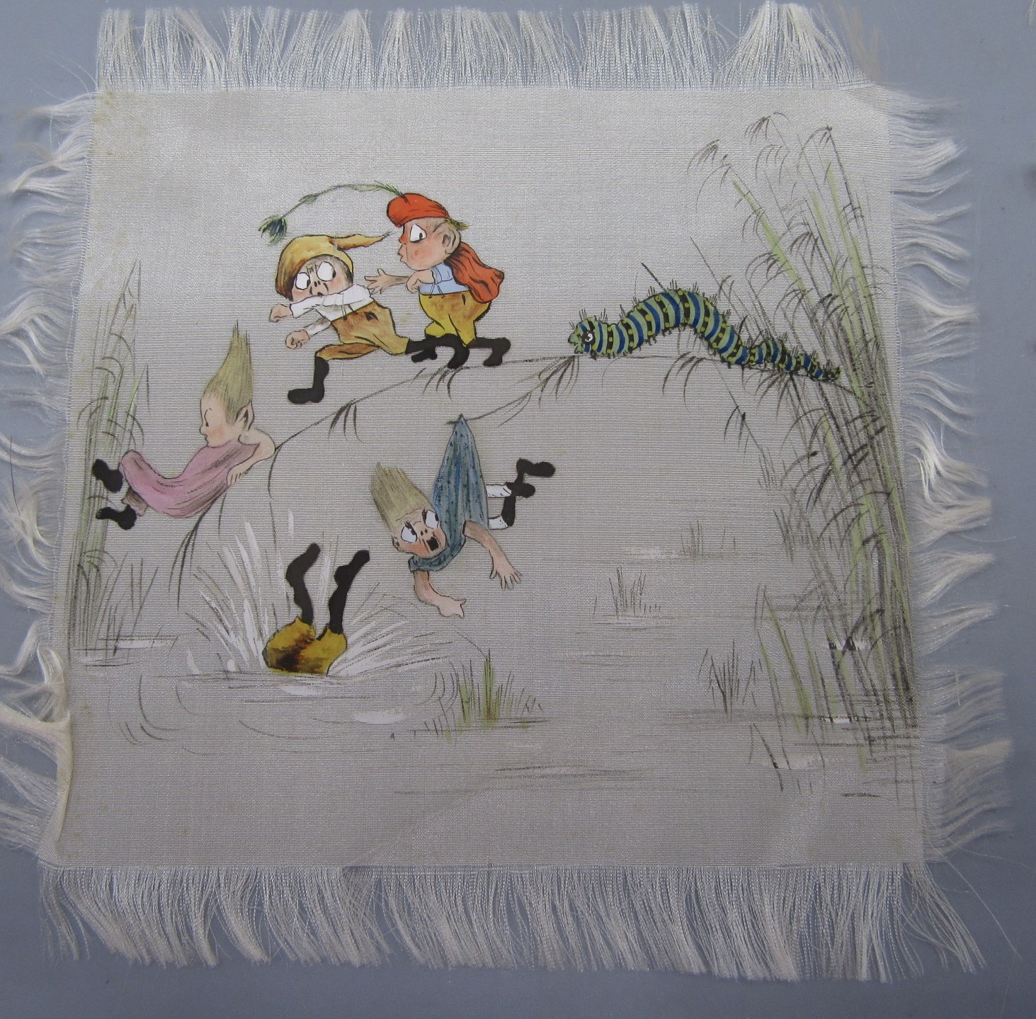 A selection of square hand painted silks, - Image 9 of 9