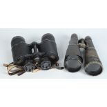 A pair of German WW2 binoculars, inscribed 'Dienstglas 7 x 56, bmi 400914', length 23.