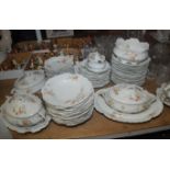 An extensive German porcelain dinner service,