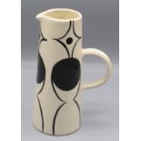 A 'Terry Frost For Tate' cream glazed pottery jug, with black abstract decoration, height 21.2cm.