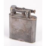 A silver plated Dunhill Unique petrol cigarette lighter, full height 5.
