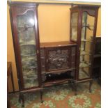 An Edwardian mahogany display cabinet,