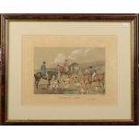 A set of four hunting coloured engravings by Henry Thomas Alken,