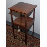 A George III mahogany washstand, with a single drawer, height 78cm, width 38cm, depth 37cm,