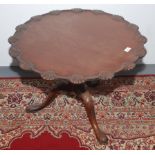 A Georgian mahogany tripod table,