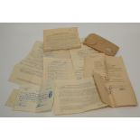 A German marriage certificate, Berlin 1942 and other German paperwork,