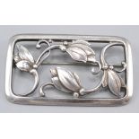 A Jensen silver brooch no. 295 hallmarked for 1991, 17g.