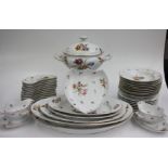 A large Bavarian porcelain dinner service, late 19th/early 20th century,