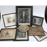 Miscellaneous engravings, entitled 'Francis Buckle', 'Henrietta of Orleans', 'A Stag At Bay',