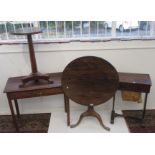 A George III mahogany tripod table,