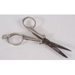 A rare Victorian folding pocket scissors\penknife with steel blades by Henry William Dean,