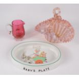 A Shelley Mabel Lucie Attwell baby's plate, inscribed 'Gee Up,