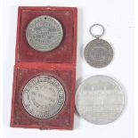 A silver medal 'Campanalogia R Mills Master 1837/ Society of College Youths' 43mm diameter, boxed,