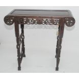 A Chinese hardwood altar table, 19th century,
