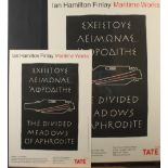 IAN HAMILTON FINLAY Ideologische Ausserungen (Ideological statements) Poster 1991 84 x 59 cm Plus