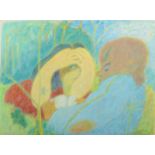 Geoff OGDEN Reflections Pastel Initialled Inscribed to the back 41 x 30cm Together with a