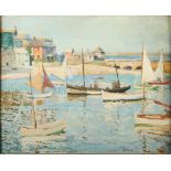 John Anthony PARK St Ives Harbour Oil on board Signed 33 x 40cm (See illustration)