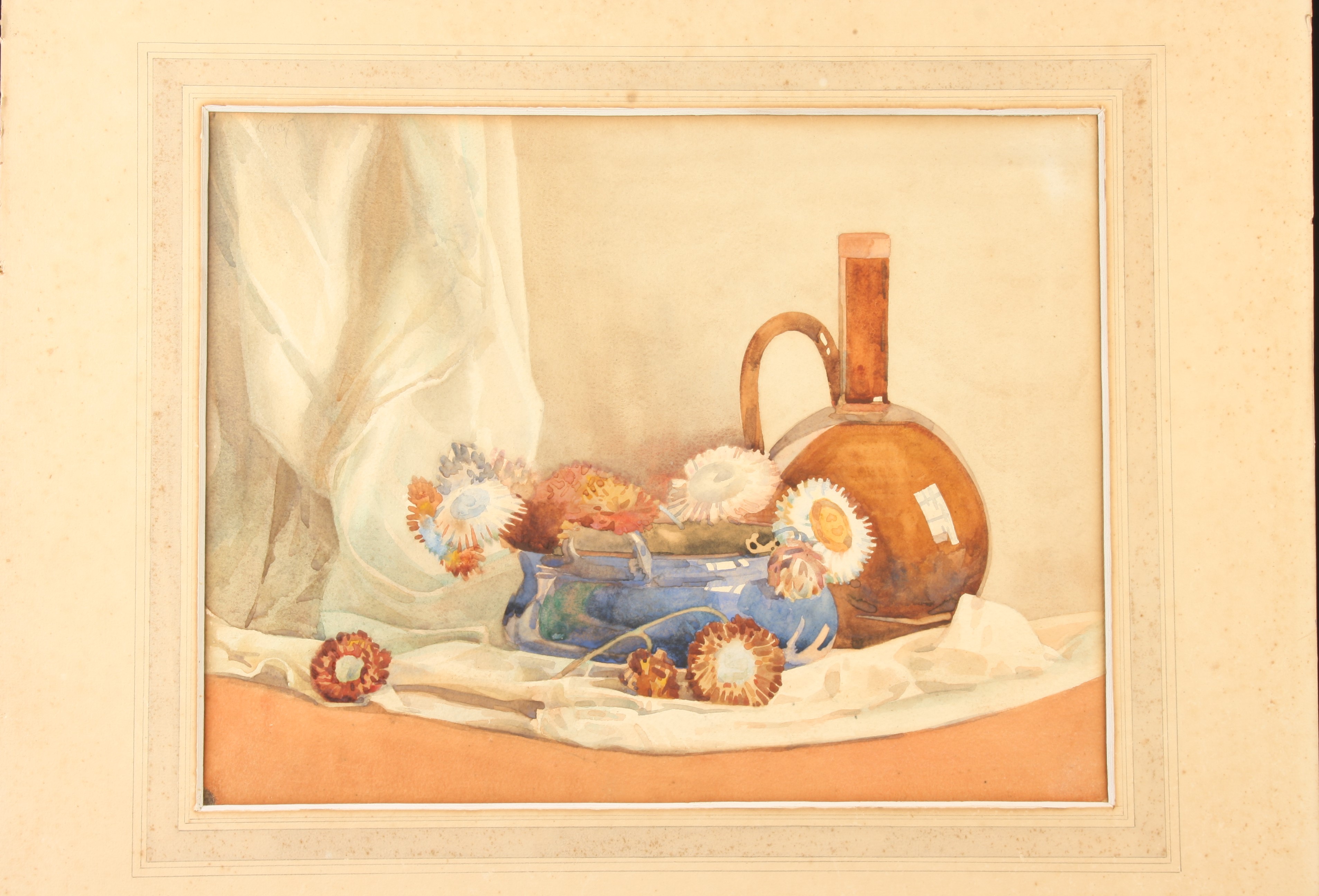 Hugh GRESTY Still life Watercolour Signed Together with other works