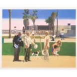 Peter BLAKE The Meeting or Have A NIce Day Print 44 x 55 cm