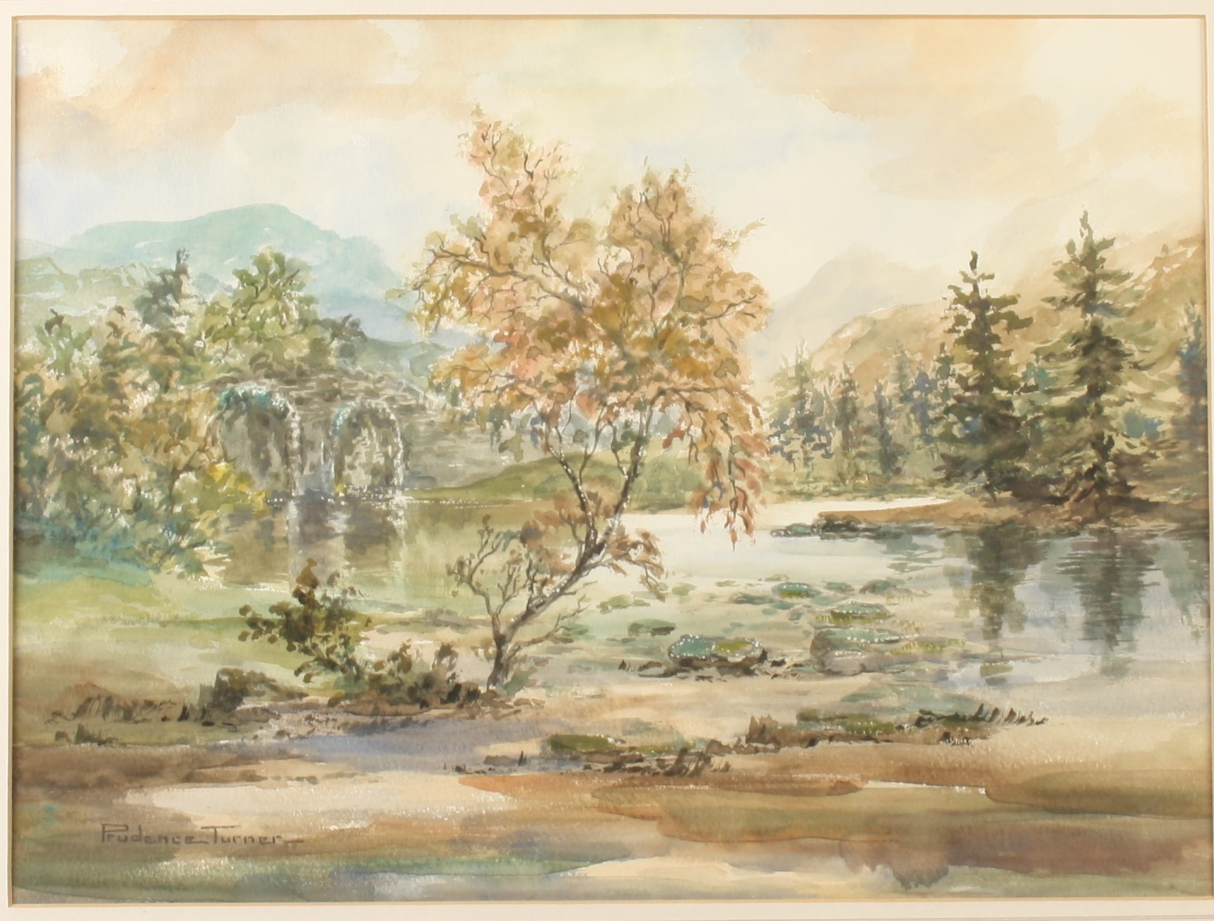 Prudence TURNER Two lake land watercolours Each signed - Image 2 of 2