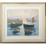 Eric WARD Boats on the Early Morning Tide,