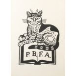 Edward BAWDEN PBFA Linocut Signed and inscribed 'Members Special Edition' Numbered 15/100 Paper