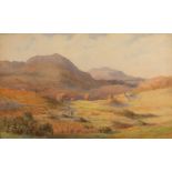 Norman NETHERWOOD Figures in a Highland Landscape Watercolour Signed 40.