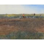 Kurt JACKSON Stone Circle Watercolour Signed Inscribed and dated '91 to the back 24 x 30.