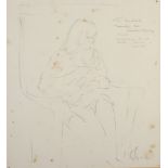 Kurt JACKSON Mother and child Pencil sketch Signed, inscribed and dated '90 29 x 26.