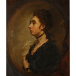 A portrait of Miss Ledger Oil on canvas Inscribed to the back 75 x 60cm Condition