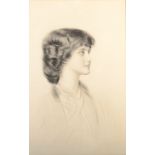 Paul César HELLEU Esther Woods Drypoint Signed in pencil Plate size 54.