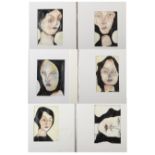 Ben CARRIVICK Six female head portraits Each signed