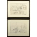 John Anthony PARK Two coastal sketches Each signed